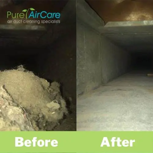 Before And After Air Duct Cleaning Services